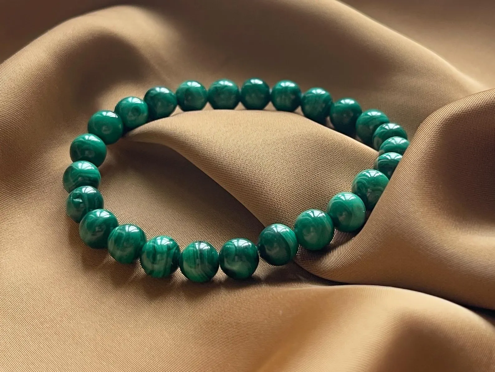 Malachite Bracelet ( Kidney Stone) Bracelet