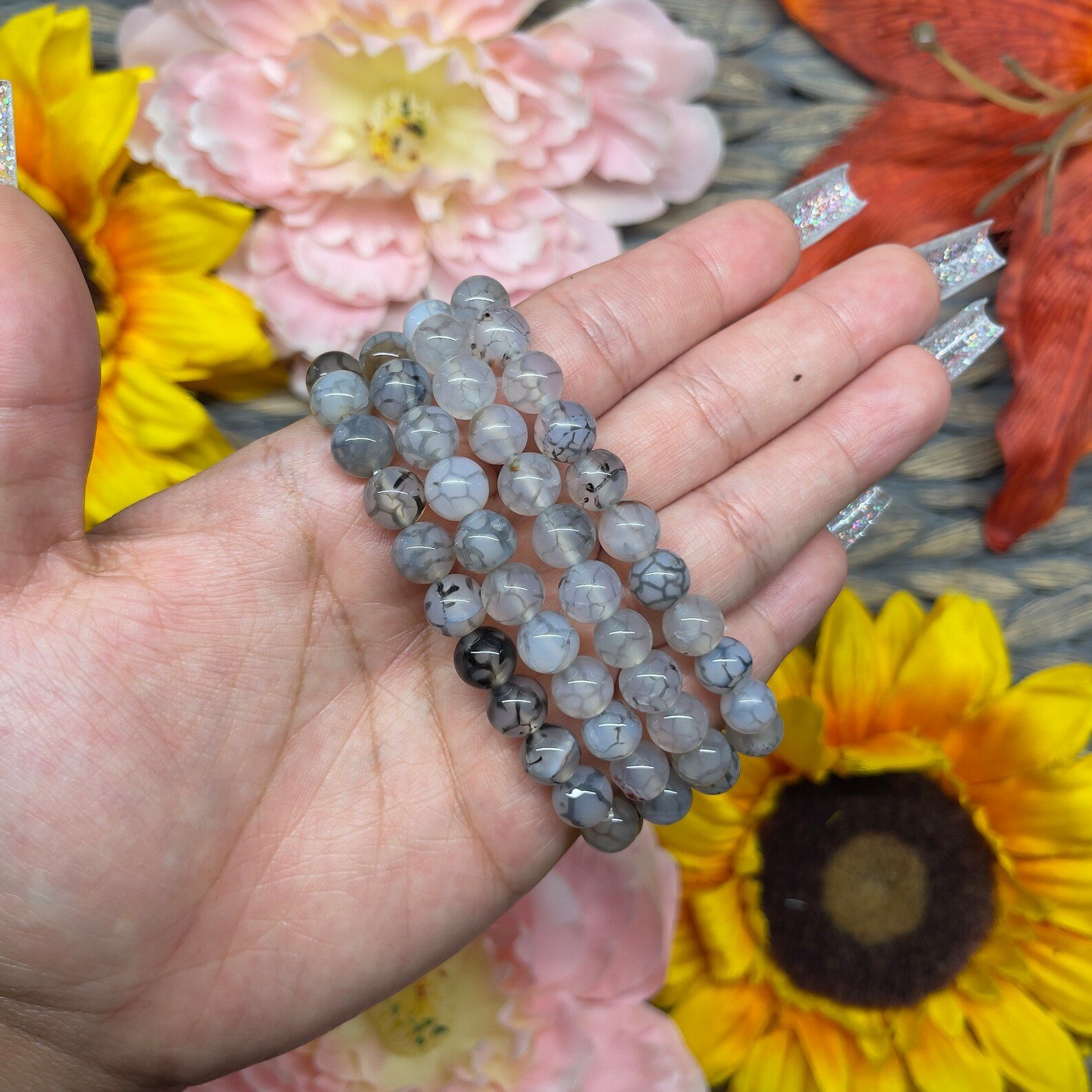 Dragon Vein Agate Bracelet - To Build Self-Respect and Comfort