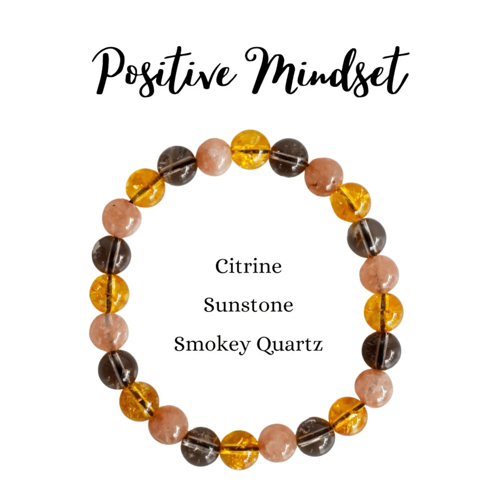 Developing POSITIVE MINDSET Crystal Bracelet