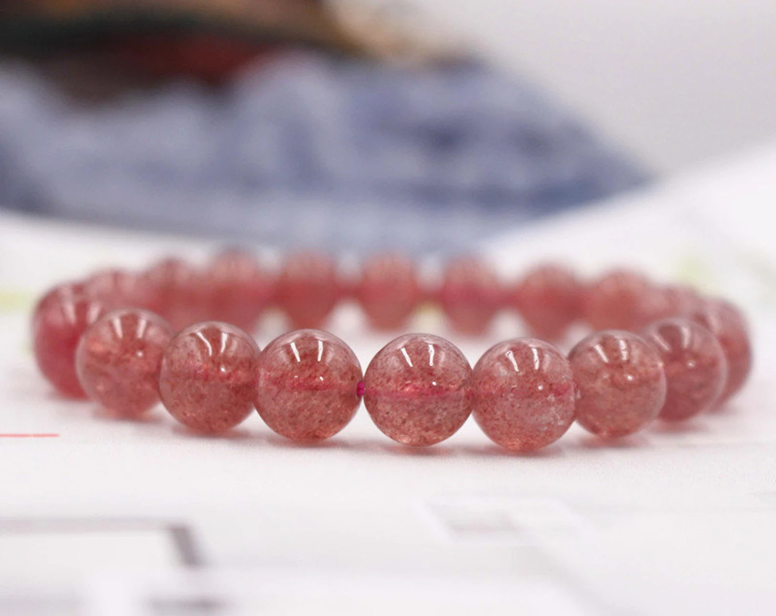Strawberry Quartz Bracelet