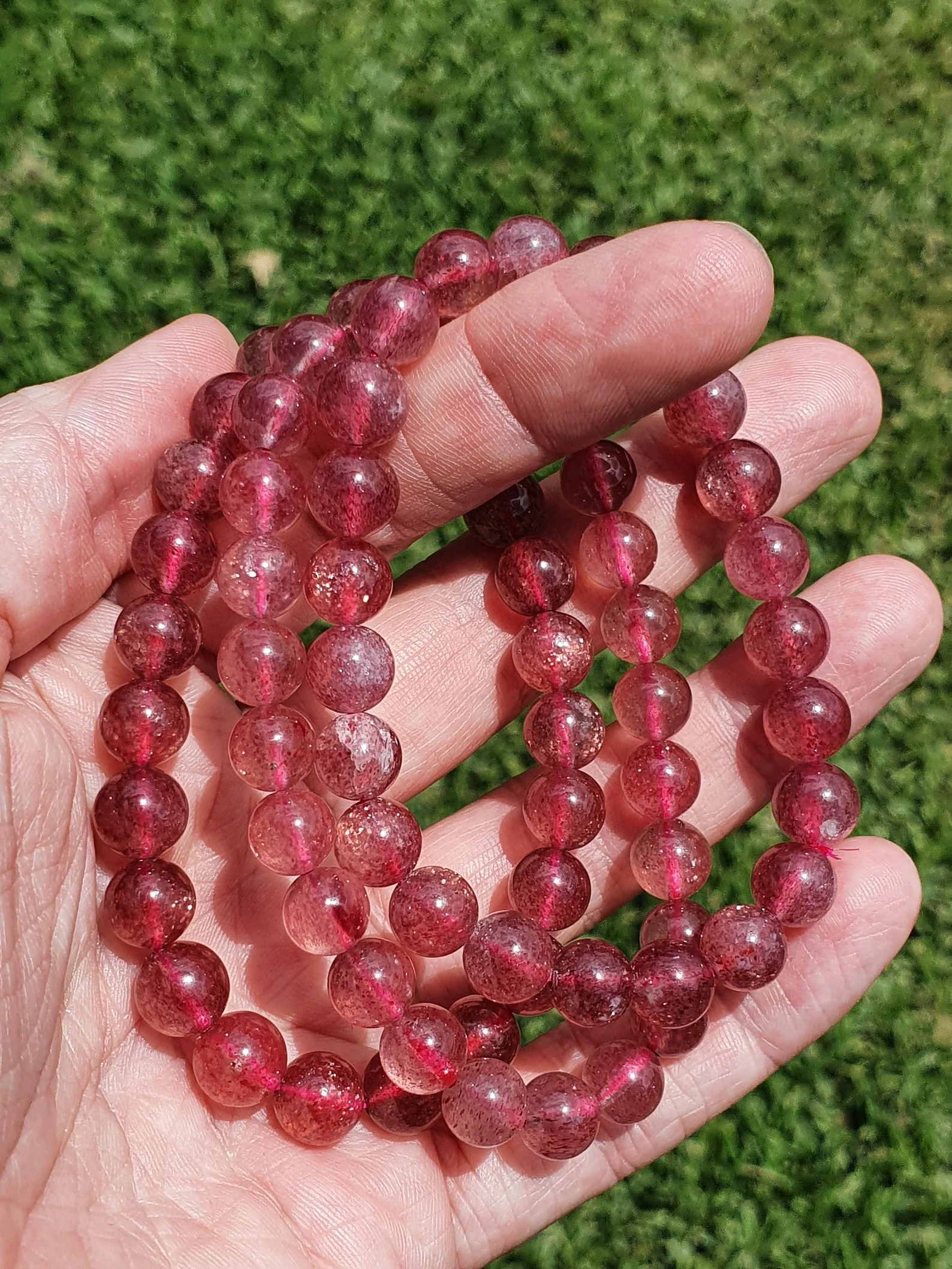 Strawberry Quartz Bracelet