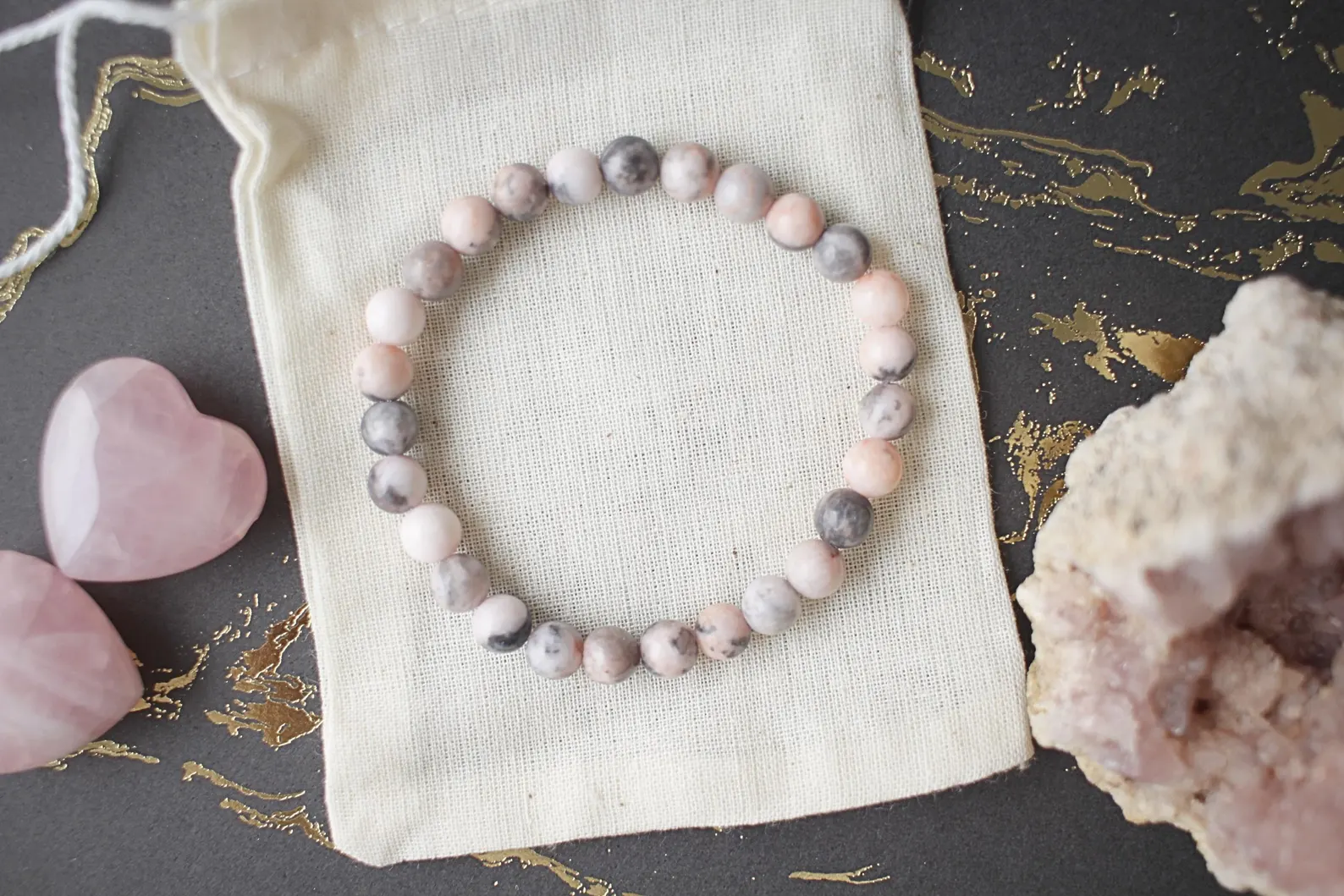Pink Zebra Jasper Bracelet