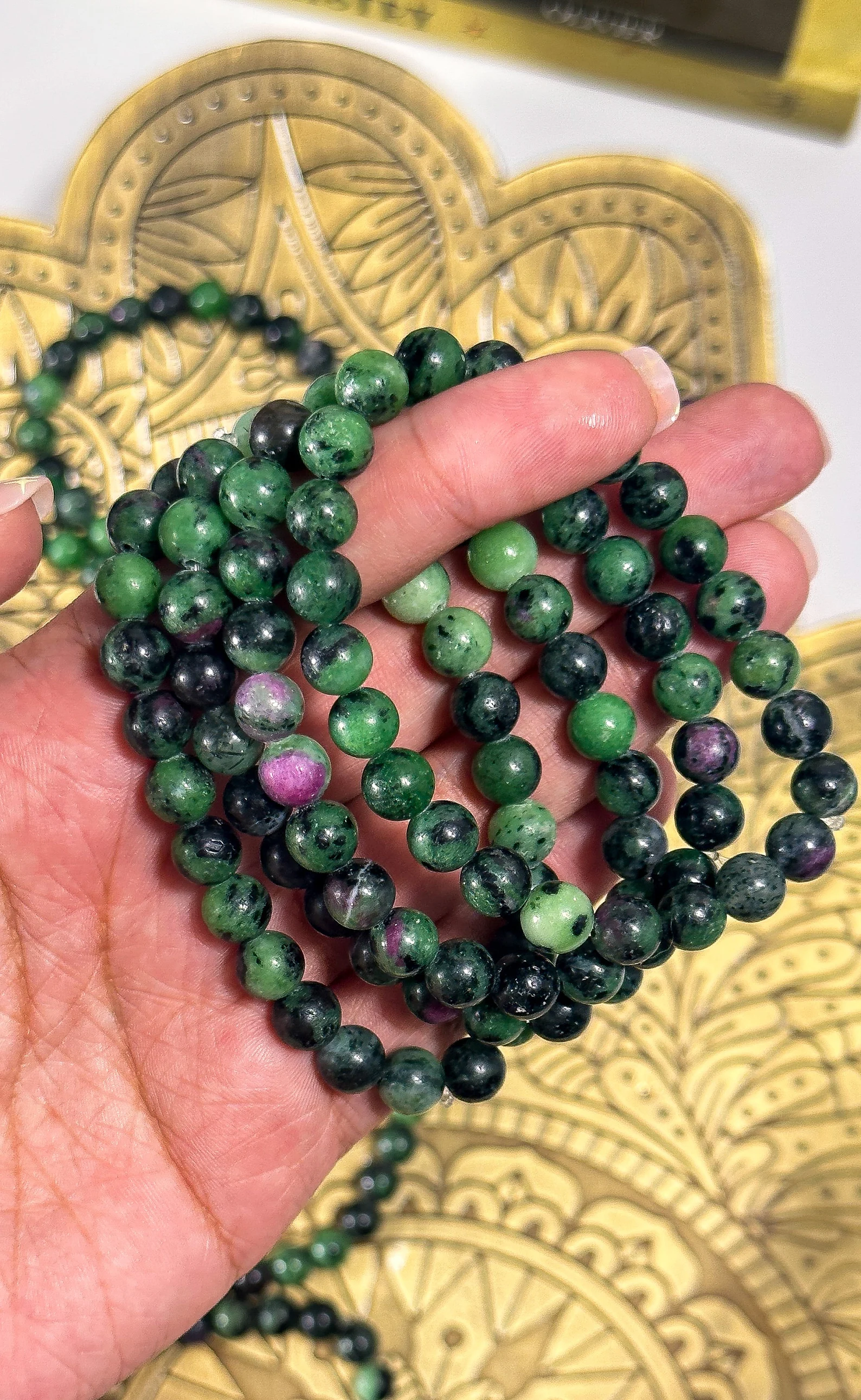 Ruby Zoisite Bracelet